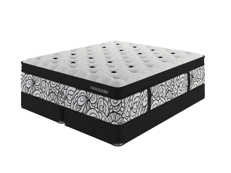 Kingsdown Vanguard Medium Euro Top King Mattress and Split Boxspring Set