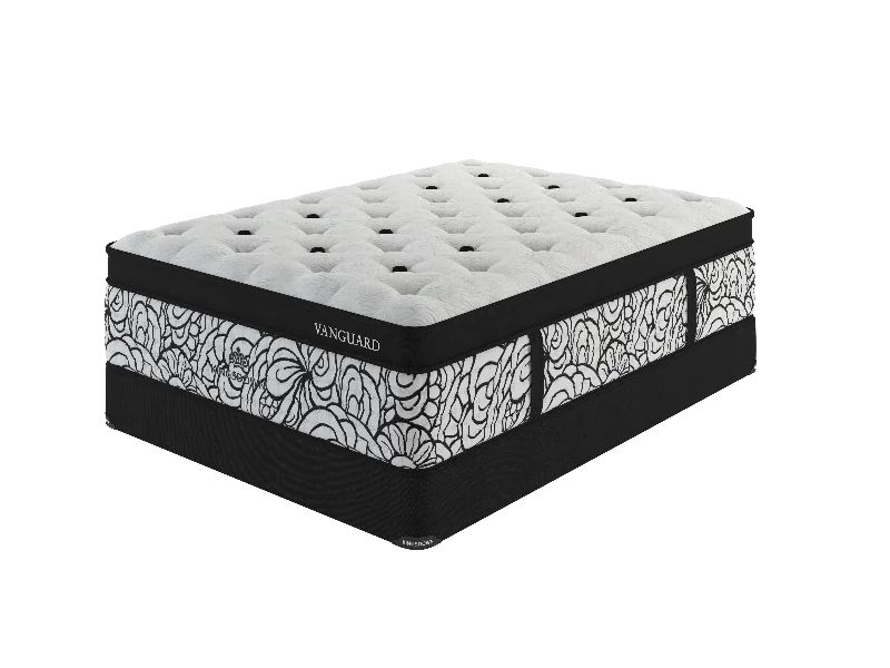 Kingsdown Vanguard Medium Euro Top Queen Mattress and Boxspring Set
