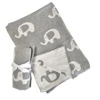 Microfiber blankets that are durable and easy to care forKnitted Elephant Baby Blanket - Assorted Colours