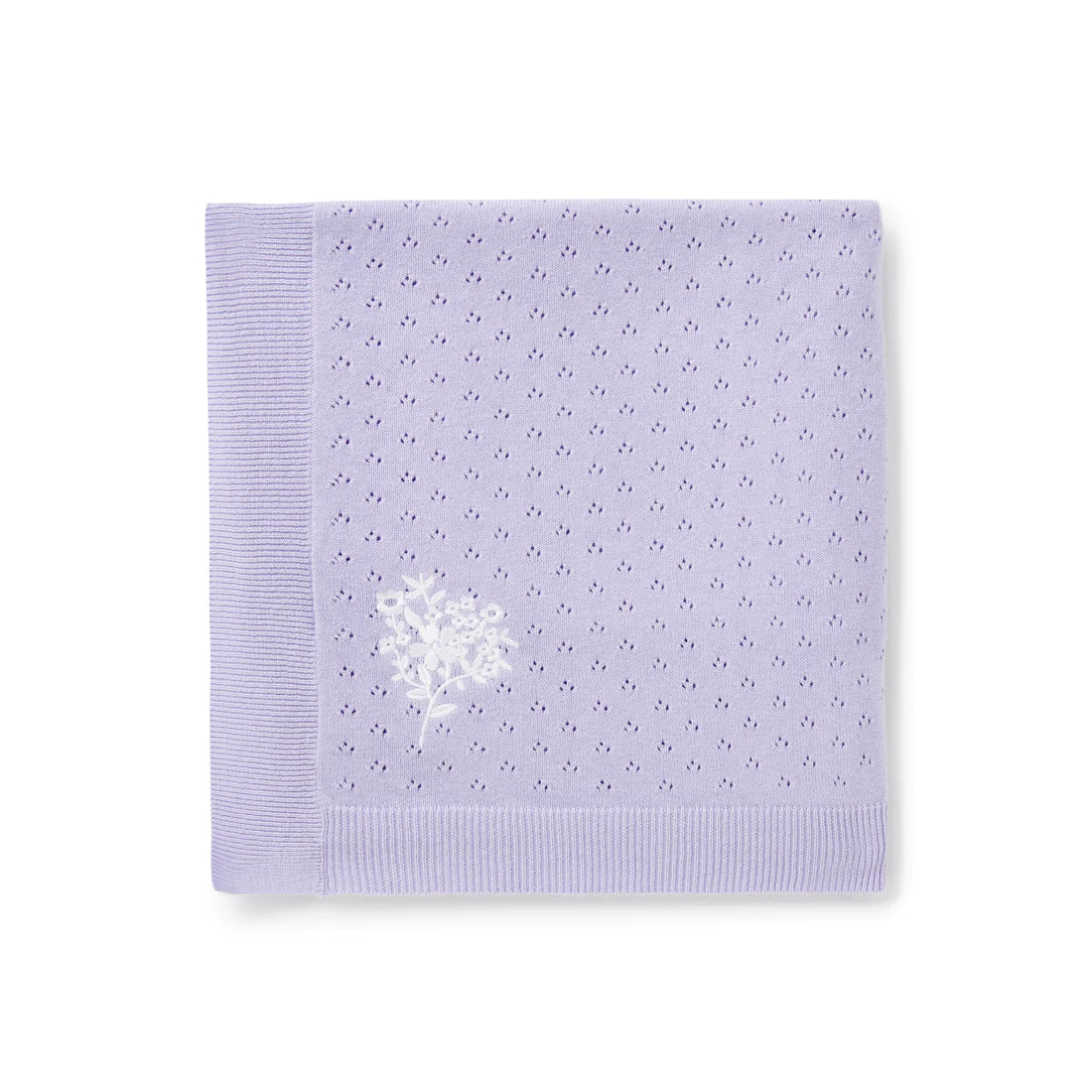 Cashmere blankets for ultimate softness and luxuryLavender Ruffle Knit Blanket