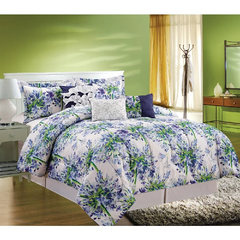King - size comforters to fit large king - sized beds perfectlyLayla by Artistic Linen 6-piece Luxurious Comforter Set King - size comforters to fit large king - sized beds perfectlyLayla by Artistic Linen 6-piece Luxurious Comforter Set