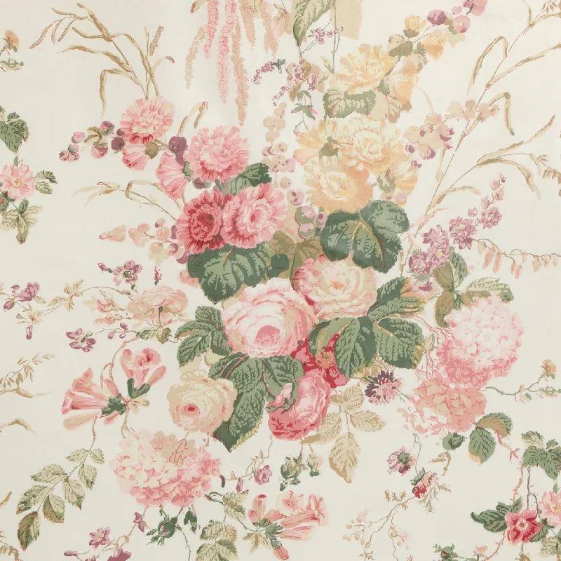 Silk blankets with a smooth and elegant touchLee Jofa Floral Bouquet Print Decorative Fabric