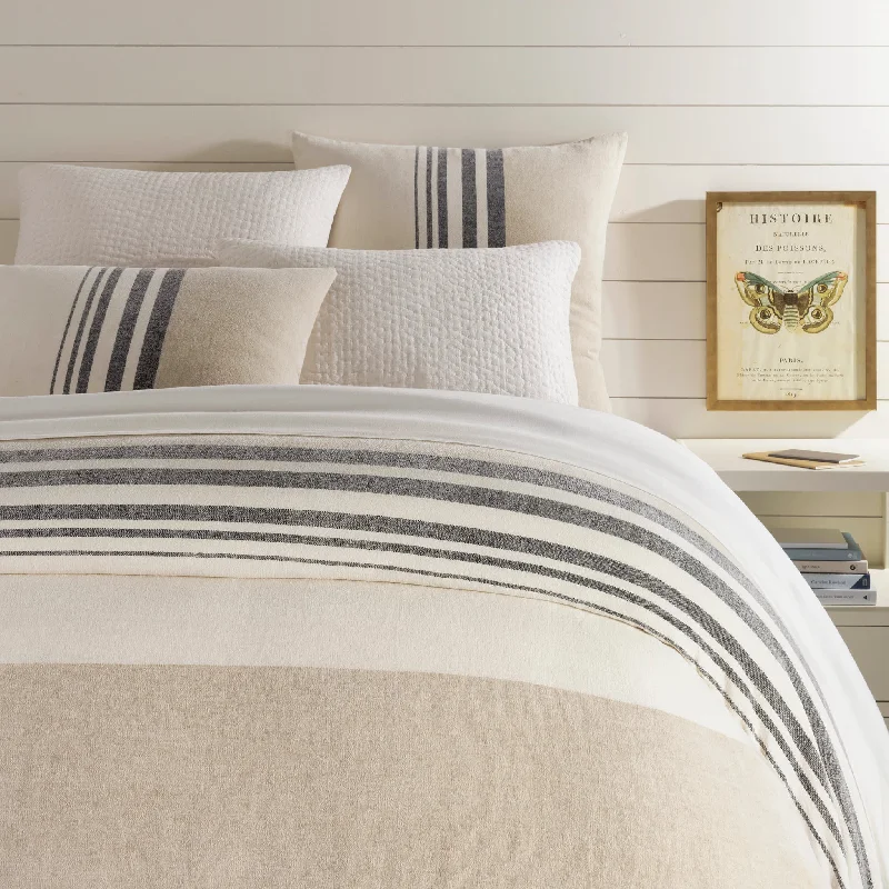 Duvet covers that coordinate with existing bedroom furnitureLinen Chenille Stripe Duvet Cover