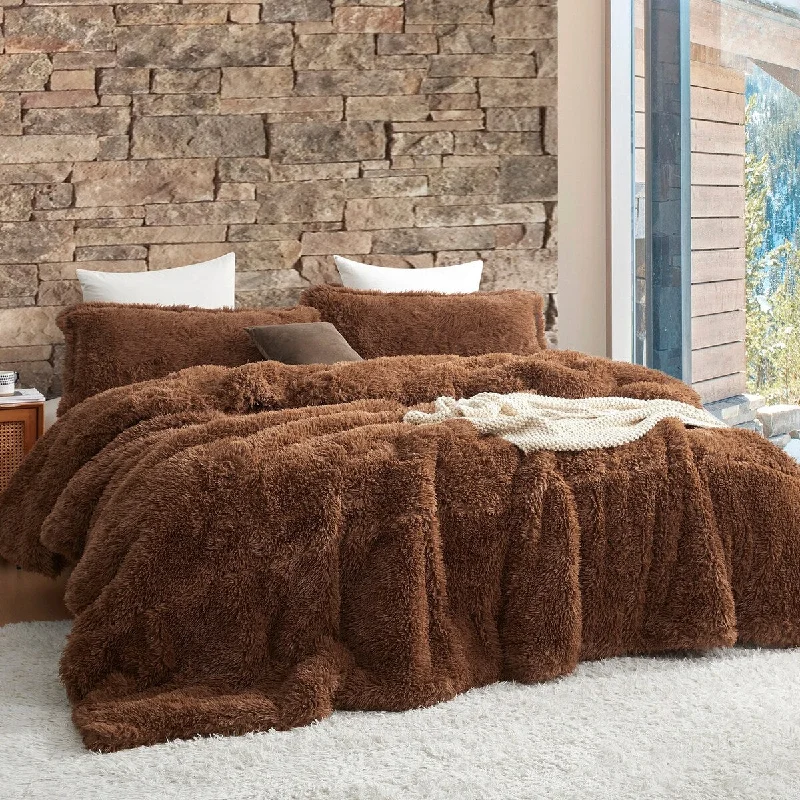 Bamboo - fiber - filled comforters with antibacterial and breathable qualitiesLion Mane - Coma Inducer® Oversized Comforter Set - Golden Brown
