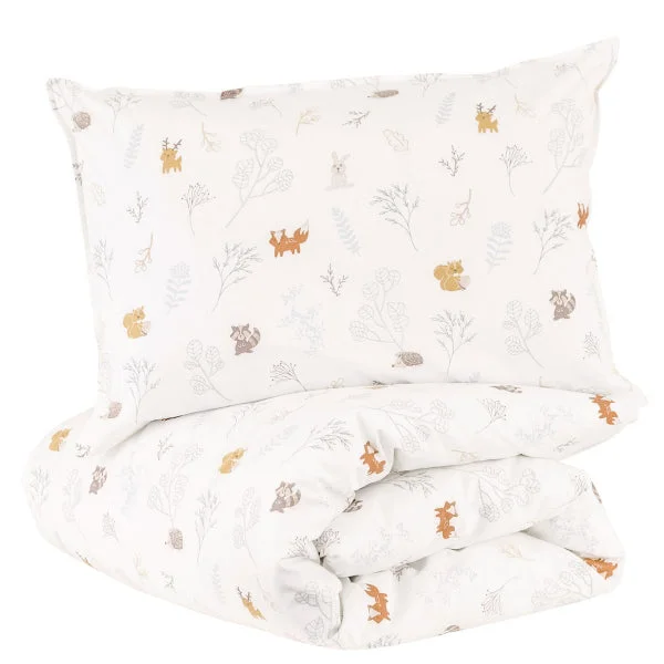 Solid - colored duvet covers in classic colors like white, black, and navy for a timeless lookLittle Crevette Bedset Pillow + Duvet Cover