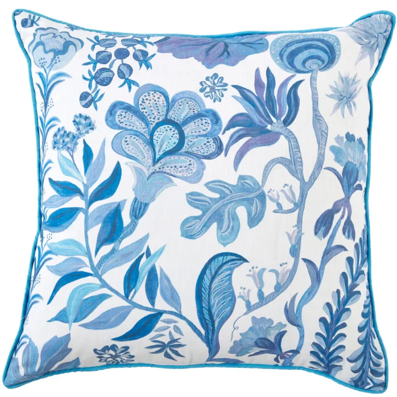 Silk blankets with a smooth and elegant touchLodi Periwinkle Piped Edge Decorative Throw Pillow