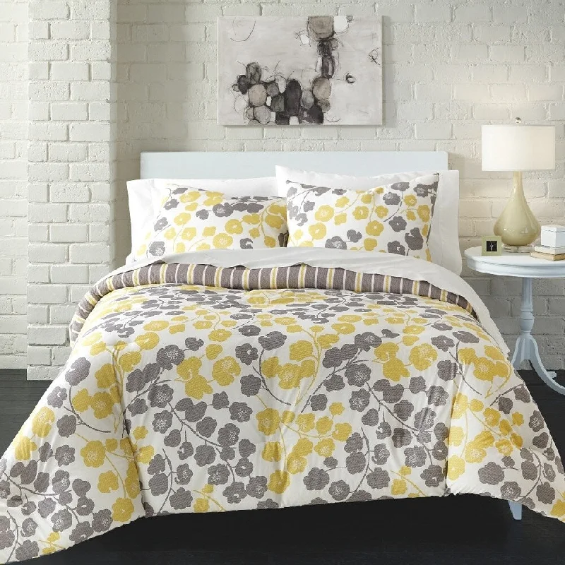 Full - size comforters suitable for full - sized beds in guest rooms or small bedroomsLoft Style Seneca Cotton 3-piece Comforter Set Full - size comforters suitable for full - sized beds in guest rooms or small bedroomsLoft Style Seneca Cotton 3-piece Comforter Set