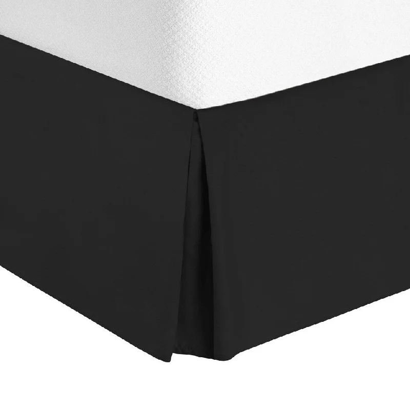 Luxury Microfiber Pleated Bed Skirt 14 Inch Drop Twin XL Size
