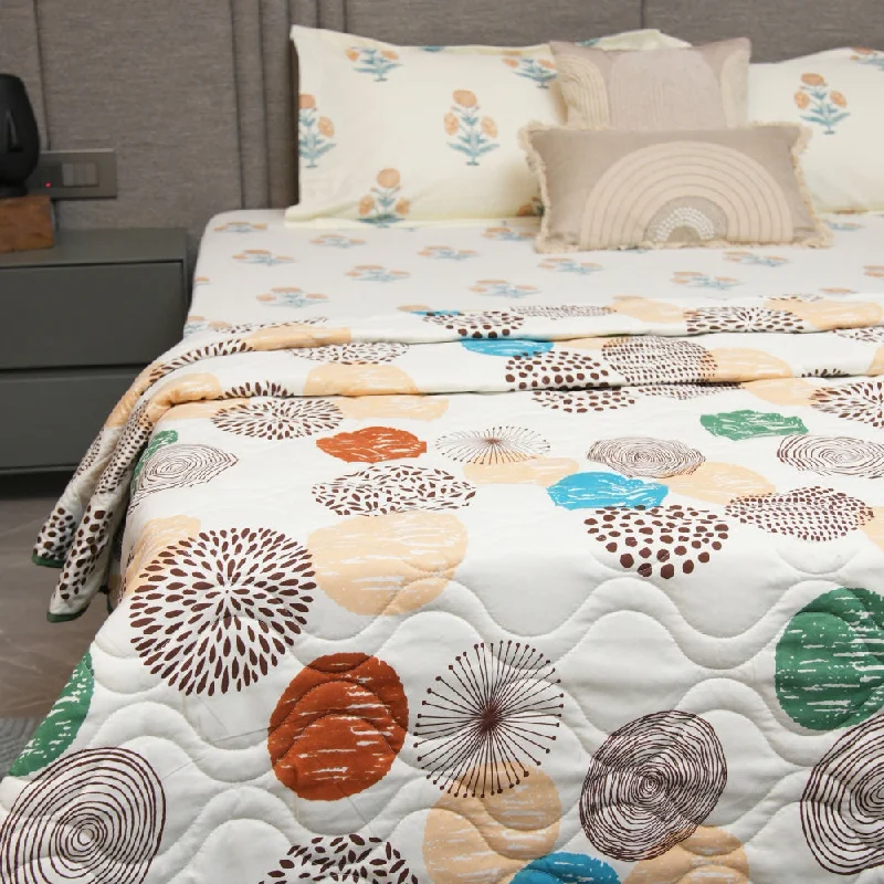 Recycled polyester blankets for an eco - conscious optionMicrofiber 120 GSM All Season AC Blanket / Dohar for bedroom - Turkey - Brown