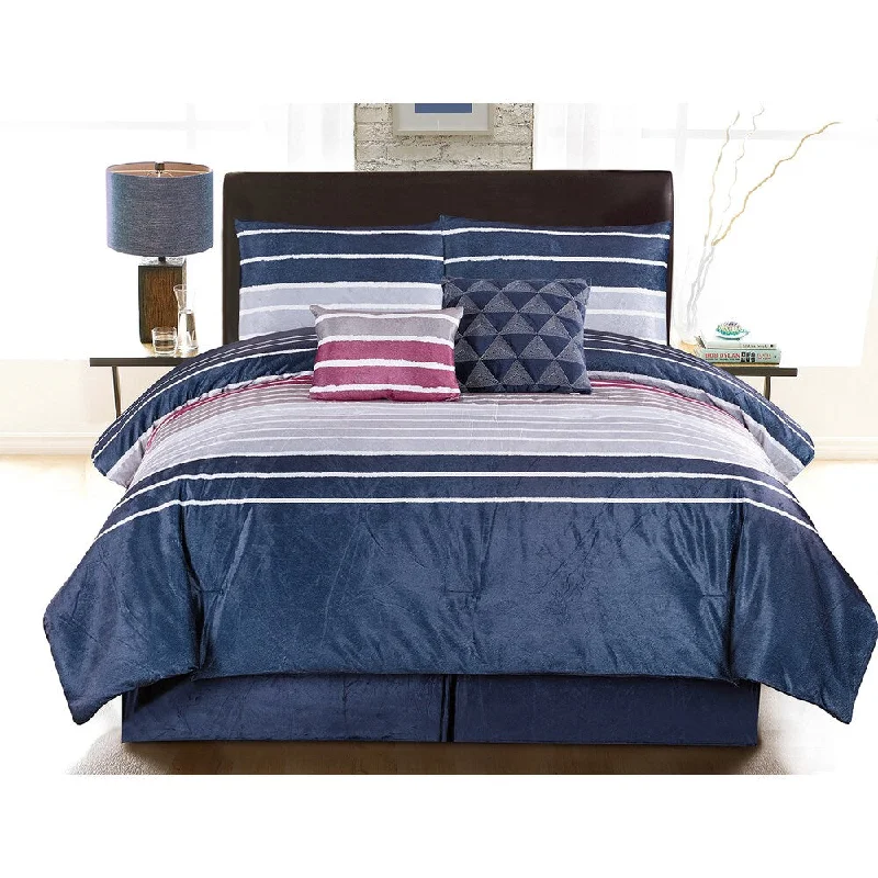 Duck down comforters with a softer feel and good warmth retentionMila 6-piece Comforter Set Duck down comforters with a softer feel and good warmth retentionMila 6-piece Comforter Set
