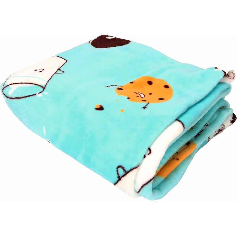 Synthetic fiber blend blankets for a budget - friendly choiceMilk & Cookies 50" x 60" Royal Plush Blanket with Drawstring Bag