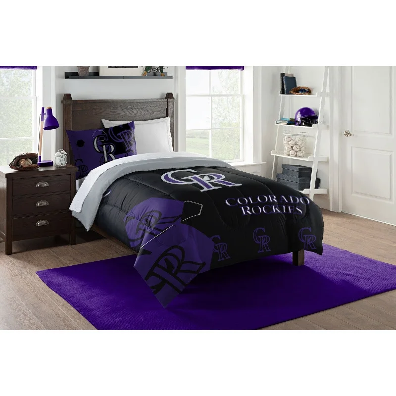 Goose down comforters known for their superior quality and insulationMLB 862 Rockies Hexagon Twin Comforter Set Goose down comforters known for their superior quality and insulationMLB 862 Rockies Hexagon Twin Comforter Set
