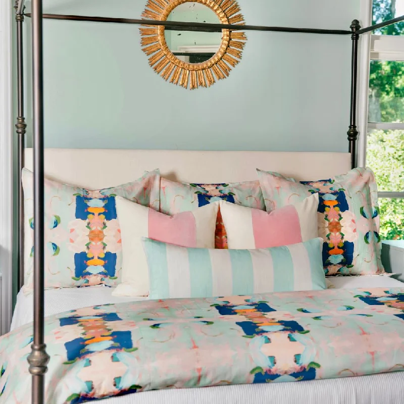 Microfiber duvet covers that are affordable and easy to care forMonet's Garden Navy Duvet Cover