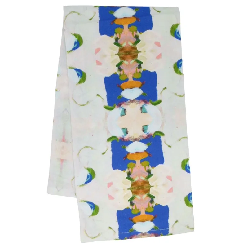 Polyester duvet covers with durability and colorfastnessMonet's Garden Navy Tea Towel