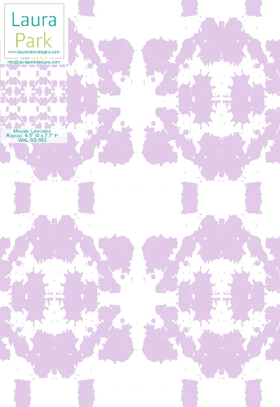 Snap - closure duvet covers for a quick and convenient way to open and closeMosaic Lavender Wallpaper