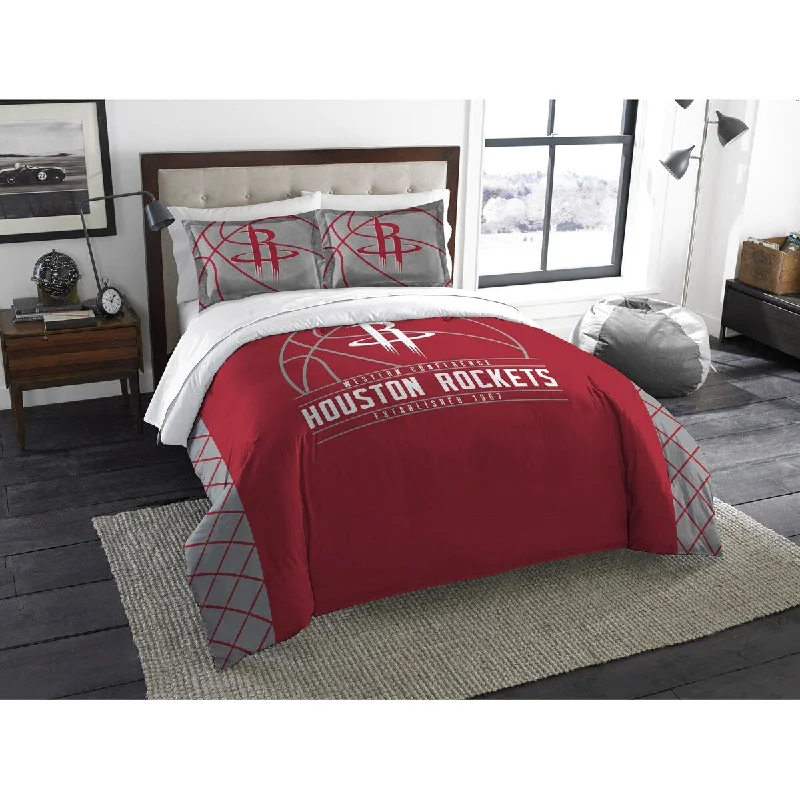 Synthetic - filled comforters like polyester for affordability and hypoallergenic propertiesNBA Houston Rockets Reverse Slam 3-piece F/Q Comforter Set