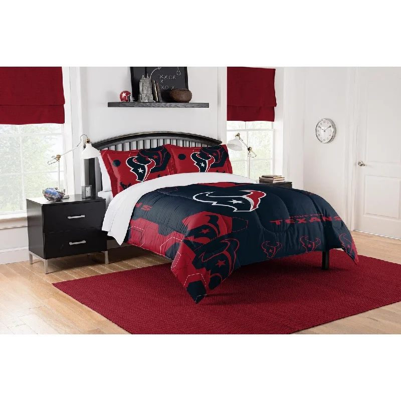 Cotton - filled comforters for a breathable and natural sleep experienceNFL 849 Texans Hexagon F/Q Comforter Set Cotton - filled comforters for a breathable and natural sleep experienceNFL 849 Texans Hexagon F/Q Comforter Set