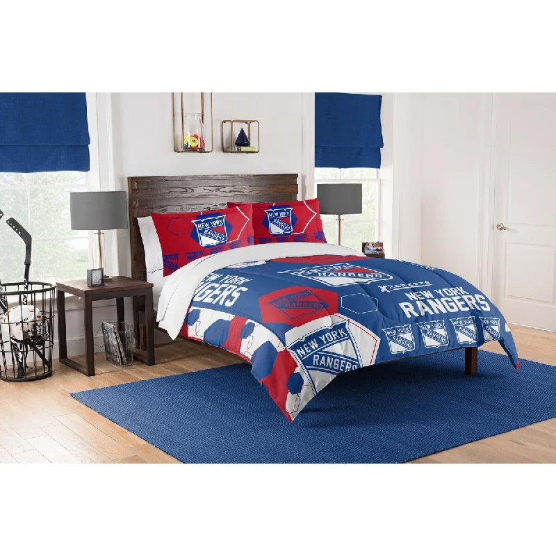 King - size comforters to fit large king - sized beds perfectlyNHL 849 NY Rangers Hexagon F/Q Comforter Set King - size comforters to fit large king - sized beds perfectlyNHL 849 NY Rangers Hexagon F/Q Comforter Set