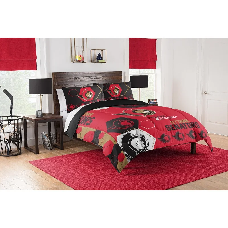 Synthetic - filled comforters like polyester for affordability and hypoallergenic propertiesNHL 849 Senators Hexagon F/Q Comforter Set Synthetic - filled comforters like polyester for affordability and hypoallergenic propertiesNHL 849 Senators Hexagon F/Q Comforter Set