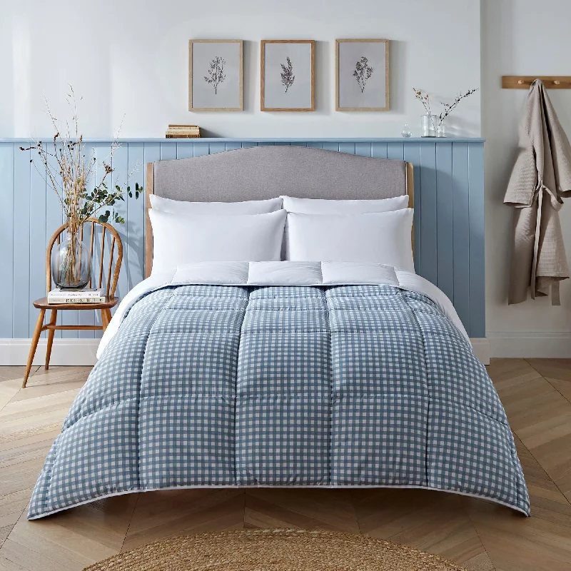Flannel duvet covers for warmth in cold weatherNight Lark® Gingham Print Coverless Duvet