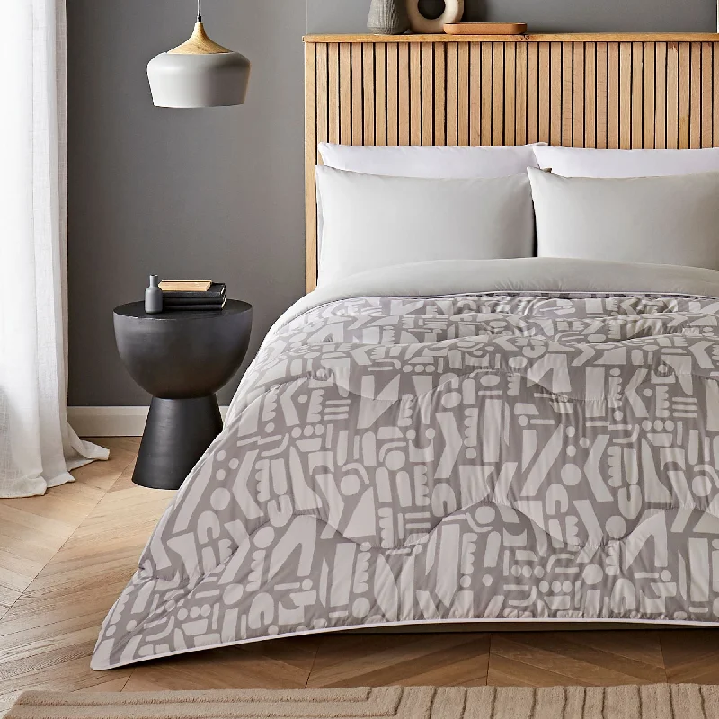 Custom - sized duvet covers to fit unique or non - standard bed framesNight Lark® Simplistic Geo Coverless Duvet Set
