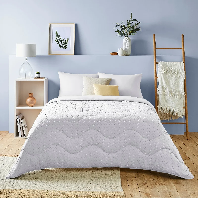 Solid - colored duvet covers in classic colors like white, black, and navy for a timeless lookNight Lark® Tufted Dots Coverless Duvet Set
