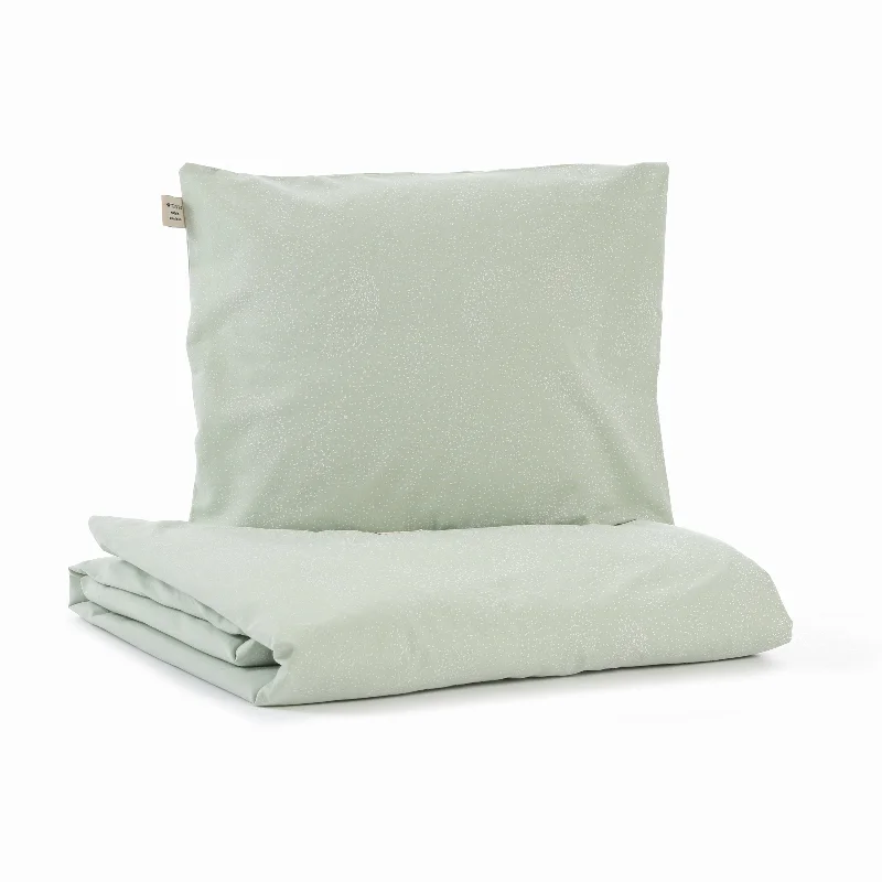 Anti - dust mite duvet covers to keep the sleep environment cleannobodinoz Duvet Cover Himalaya BB White Bubble / Aqua
