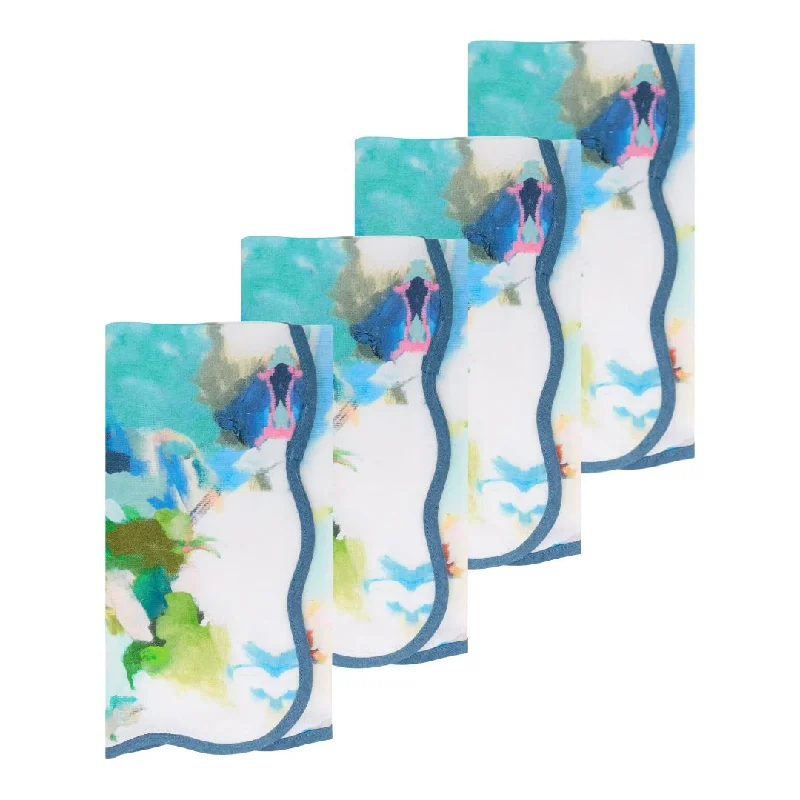 Silk duvet covers for a smooth and elegant touchPark Avenue Scalloped Dinner Napkins