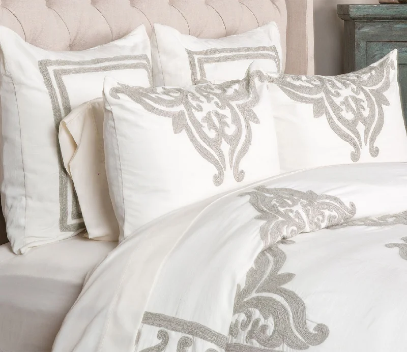 Mid - priced duvet covers with a good balance of quality and costVilla by Classic Home Patrina Embroidered Duvet Cover
