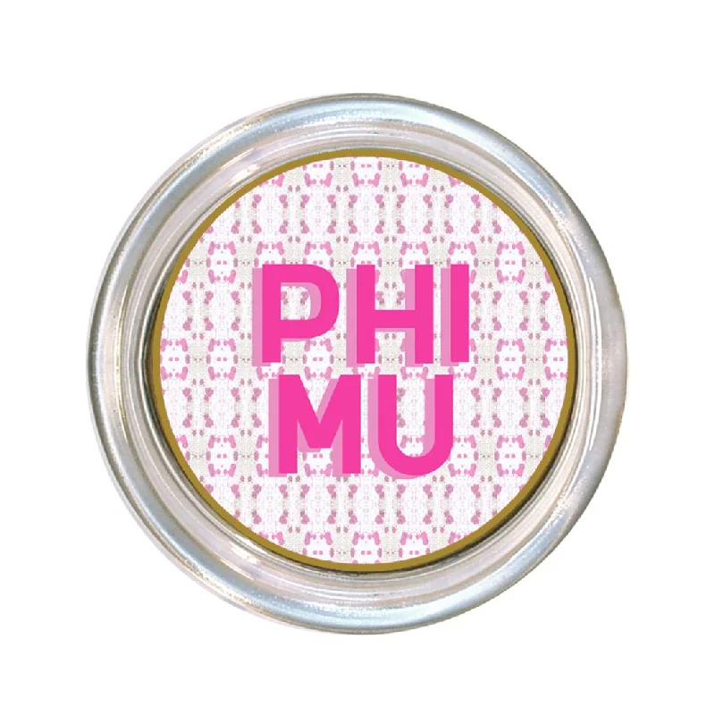 Allergy - friendly duvet covers for bedrooms with sensitive air qualityPhi Mu Large Glass Coaster