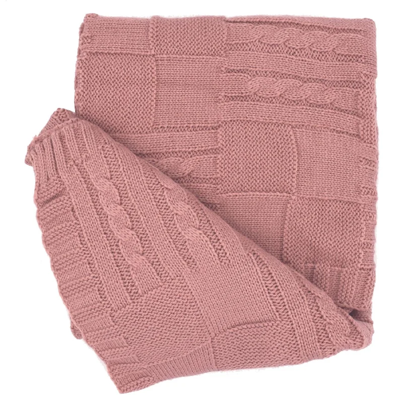 Cashmere blankets for ultimate softness and luxuryLove to Cuddle Blanket (Dusty Pink)