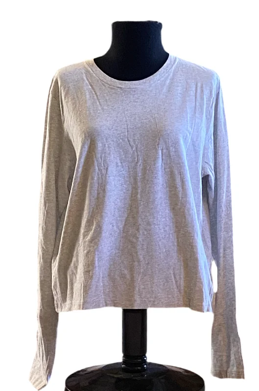 Pink Victoria’s Secret Long Sleeved Cotton T-shirt Embroidered P on Back