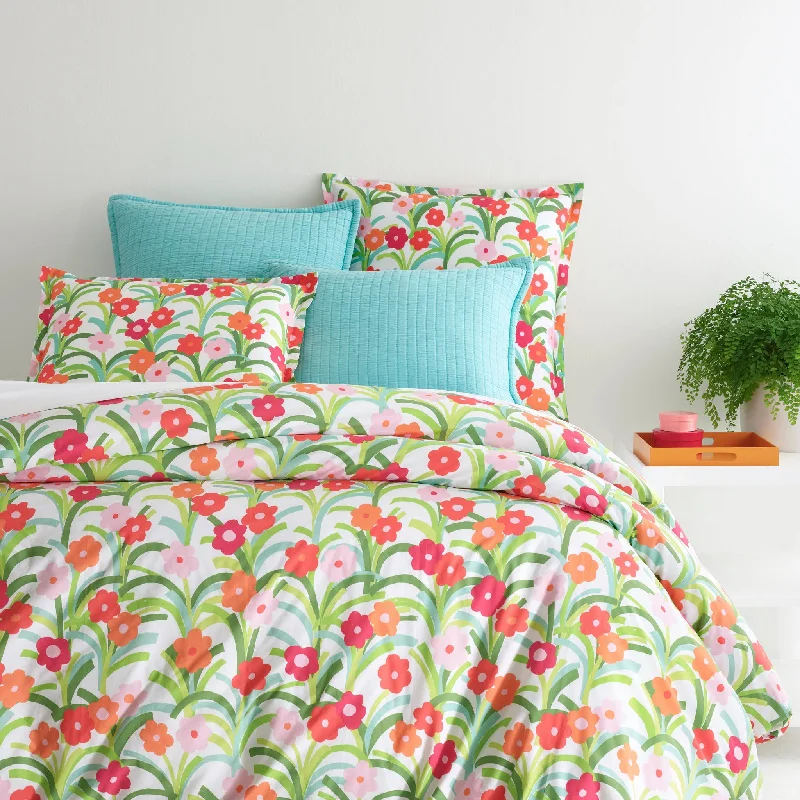 Microfiber duvet covers that are affordable and easy to care forPlayful Posies Multi Duvet Cover