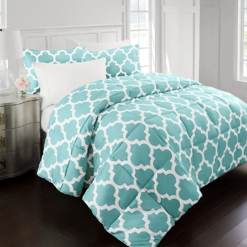 King - size comforters to fit large king - sized beds perfectlyPorch & Den Santa Anita Quatrefoil Pattern Goose Down Alternative Comforter King - size comforters to fit large king - sized beds perfectlyPorch & Den Santa Anita Quatrefoil Pattern Goose Down Alternative Comforter