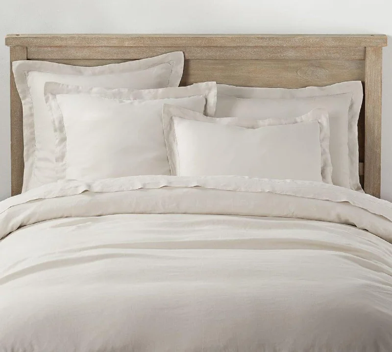 Hypoallergenic duvet covers for allergy - prone individualsPottery Barn Belgian Flax Linen Duvet Cover FLAX COLOUR Compare at $467
