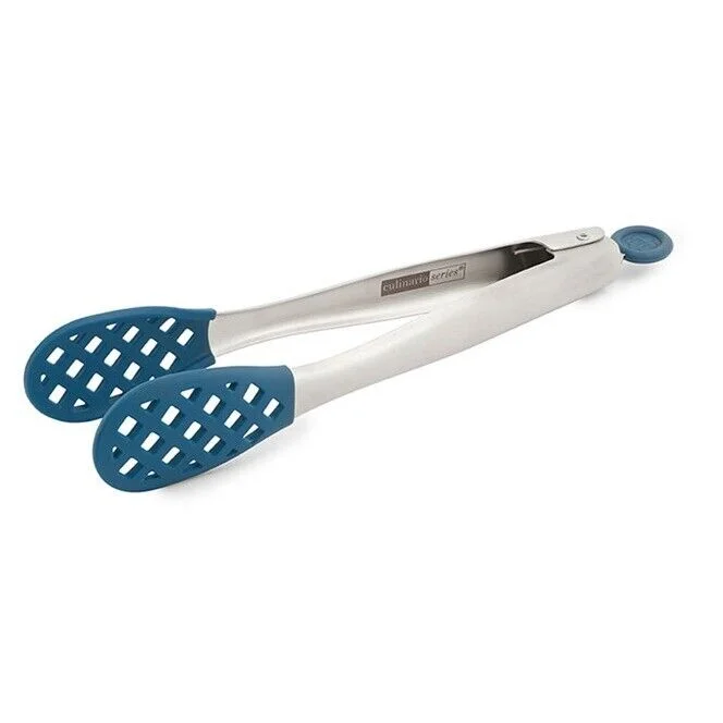 Princess House Culinario Series Tools Navy 10" Tongs (10050) New In Box