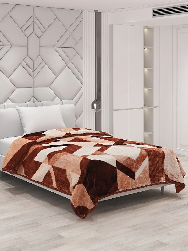 Chenille blankets with a thick and fuzzy texturePrinted Single Bed Blanket for Mild Winter -1 Ply