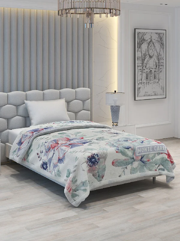 Fleece blankets for a cozy and plush texturePrinted Single Bed Blanket for Mild Winter -2 Ply