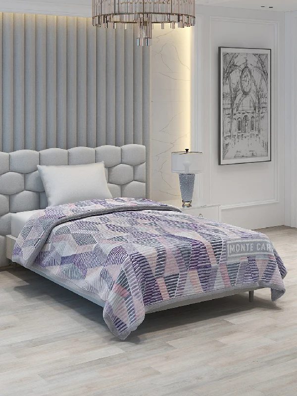 Linen blankets with a rustic and textured lookPrinted Single Bed Blanket for Mild Winter -2 Ply