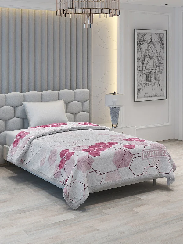 Linen blankets with a rustic and textured lookPrinted Single Bed Blanket for Mild Winter -2 Ply
