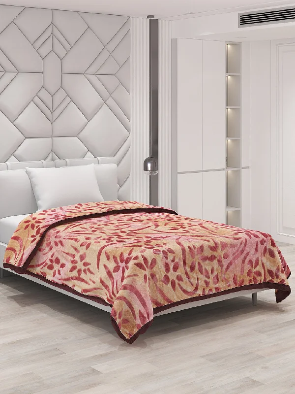 Linen blankets with a rustic and textured lookPrinted Single Bed Blanket for Mild Winter -2 Ply