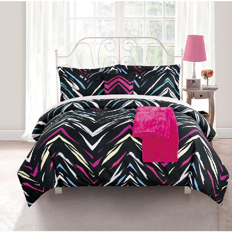 Cotton - filled comforters for a breathable and natural sleep experienceRainbow Arrow by Artistic Linen 5-piece Luxurious Comforter Set Cotton - filled comforters for a breathable and natural sleep experienceRainbow Arrow by Artistic Linen 5-piece Luxurious Comforter Set