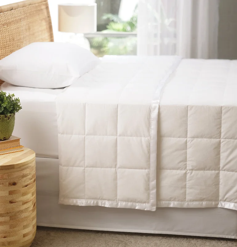 Rayon from bamboo blankets for a silky and breathable feelLuxury Down Filled Blanket
