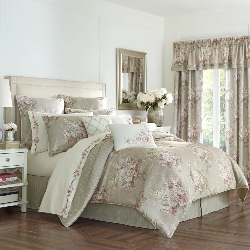 Goose down comforters known for their superior quality and insulationRoyal Court Eleanor Floral 4 Piece Comforter Set Goose down comforters known for their superior quality and insulationRoyal Court Eleanor Floral 4 Piece Comforter Set