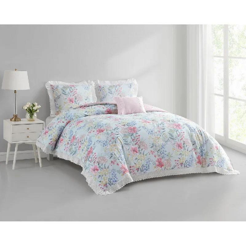 Synthetic - filled comforters like polyester for affordability and hypoallergenic propertiesShane 4 Piece Reversible Comforter Set Synthetic - filled comforters like polyester for affordability and hypoallergenic propertiesShane 4 Piece Reversible Comforter Set