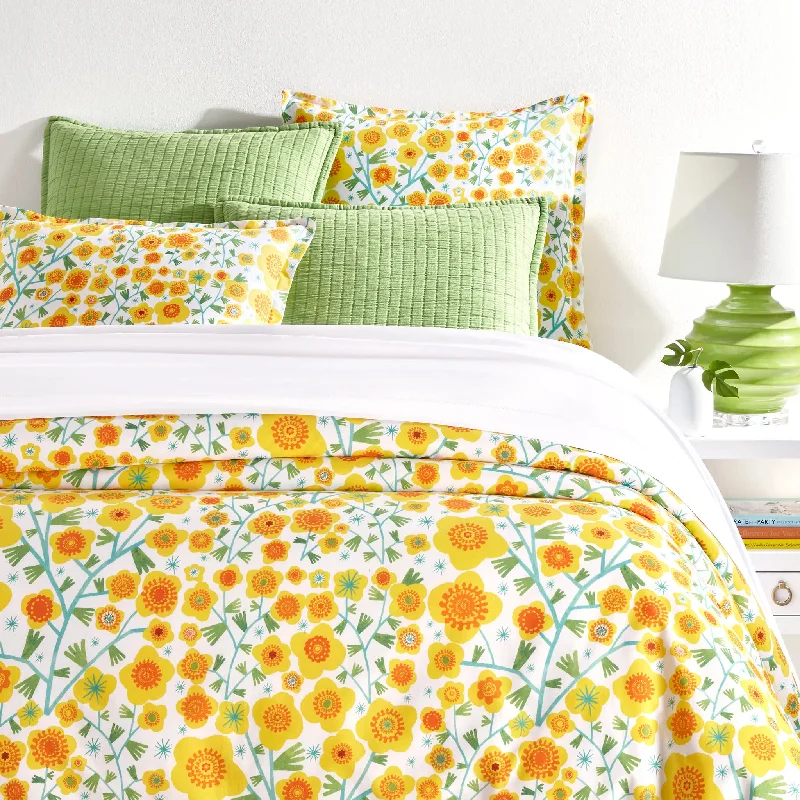 Mid - priced duvet covers with a good balance of quality and costSilly Sunflowers Yellow Duvet Cover