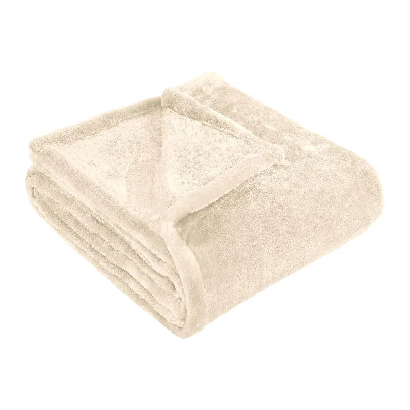 Acrylic blankets for a soft and affordable alternativeSimply Essential Plush Medium Weight Classic Solid Fleece Blanket