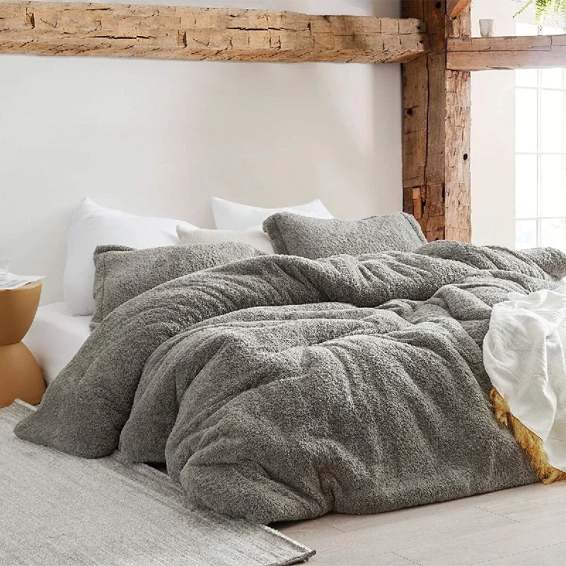 Microfiber - filled comforters that are lightweight and easy to care forSleepy Haven - Coma Inducer® Oversized Comforter Set - London Fog Microfiber - filled comforters that are lightweight and easy to care forSleepy Haven - Coma Inducer® Oversized Comforter Set - London Fog