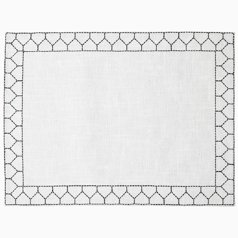 Floral - printed duvet covers for a romantic and feminine touchStitched Indigo Placemat