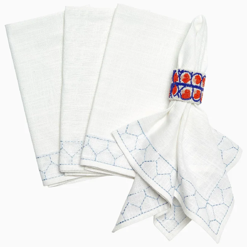 Duvet covers suitable for use with synthetic - filled comfortersStitched Light Indigo Napkins (Set of 4)